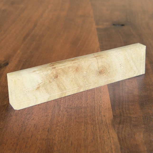 Holz Namensplakette (Seite)