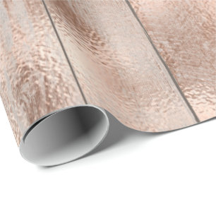 Holz Rose Gold Hütte Hochzeit Bridal Pink Geschenkpapier