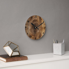 Holz Runde Wanduhr