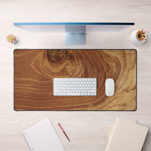 Holz Rustikaler Teakholz Textur Holz Getreide Foto Schreibtischunterlage (Büro 1)