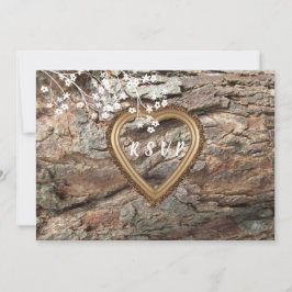 Holz, rustikales Land, kundenspezifische UAWG, Rea Einladung