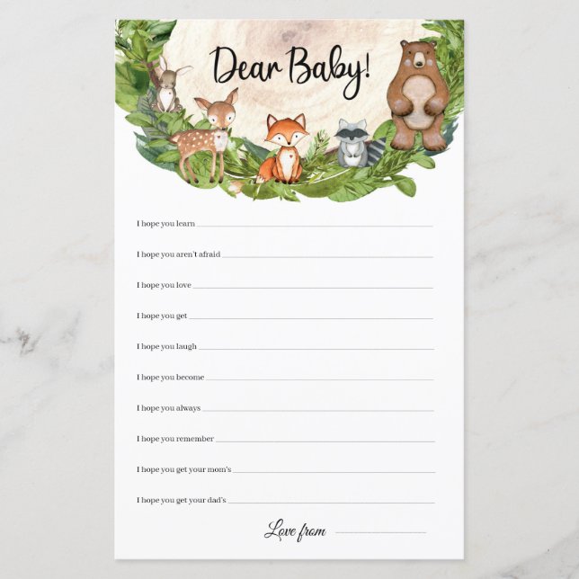 Holz-Scheiben Holzschnitzel Liebe Baby wünscht (Vorderseite)