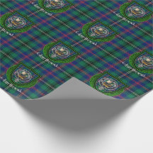 Holz-Schottischer-Clan-Tartan & Wappen
