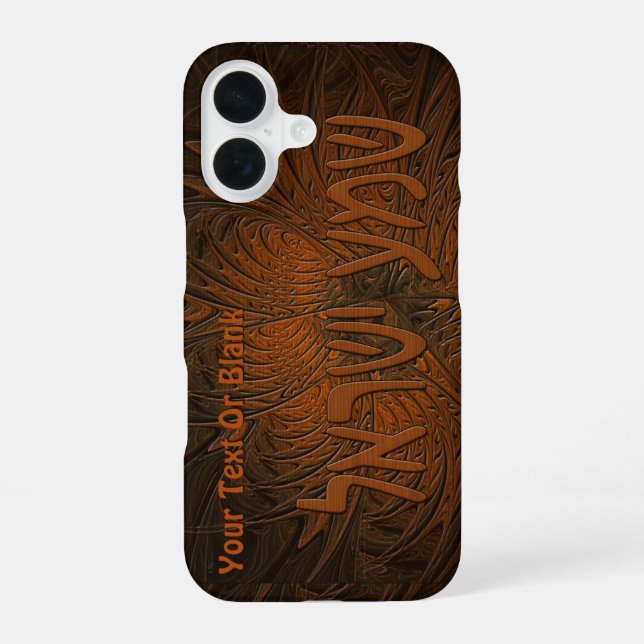 Holz-Shema-Yisrael-Case von Case-Mate für iPhone 16 Hülle (Rückseite)
