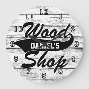 Holz Shop personalisieren Große Wanduhr