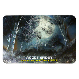 Holz-Spinne Magnet