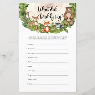 Holz Tiere aus Holz, was Daddy gesagt hat