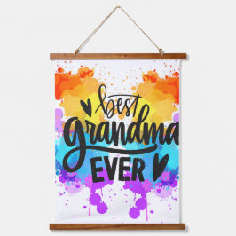 Holz Topped Wall Art Wandteppich Mit Holzrahmen