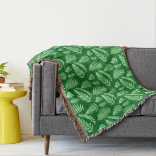 Holz und Fern Muster, Licht und Dunkelgrün Decke