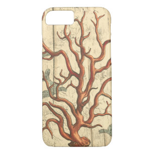 Holz und kleine Korallen iPhone 8/7 Hülle