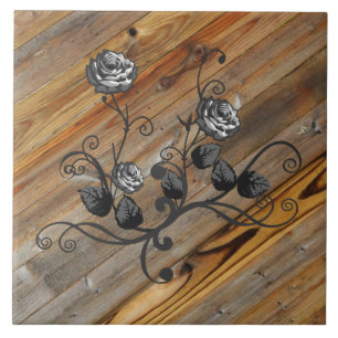 Holz und Rose Fliese