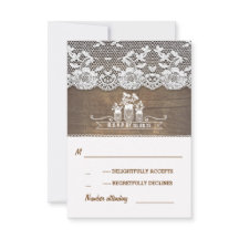 Holz- und Spitzen-Mason-Glas rustikale Hochzeitska