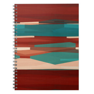 Holz und Türkis Notizblock