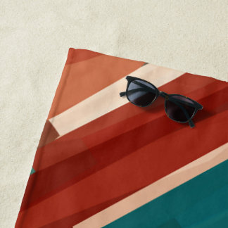 Holz und Türkis Strandtuch