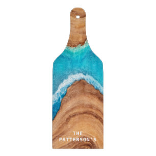 Holz und Wasser tropisches Beach House Schneidebrett