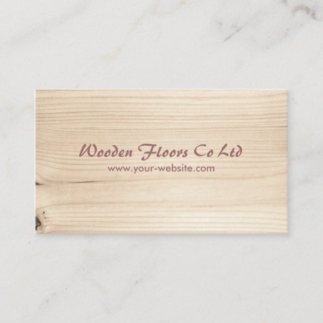 Holz Visitenkarte (Vorderseite)