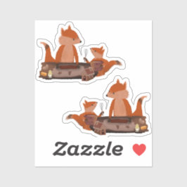 Holz Wärme Original Kunstwerk von Tia Aufkleber