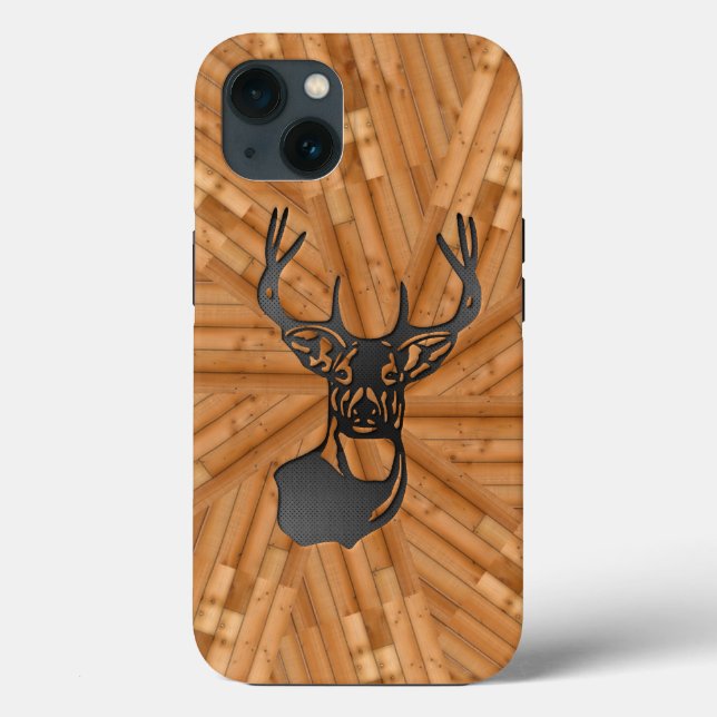 Holz - Weißer Schwanz Case-Mate iPhone Hülle (Rückseite)