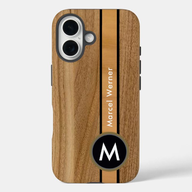 Holz wie rustikal aussehen elegant braun Case-Mate iPhone hülle (Rückseite)