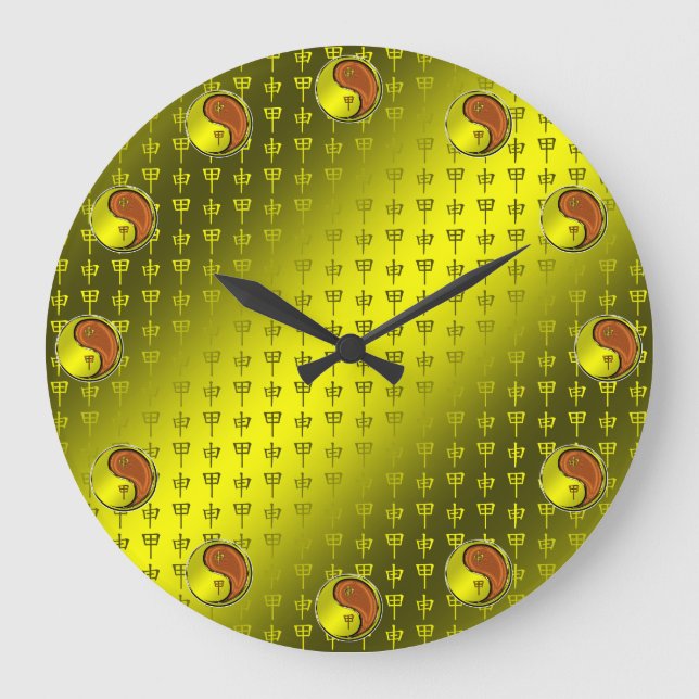 Holzaffe Große Wanduhr (Vorderseite)