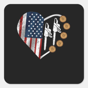 Holzarbeitende Männer Lumberjack Geschenke Arbori Quadratischer Aufkleber