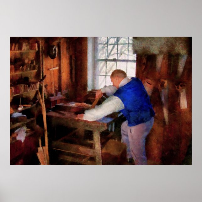 Holzarbeiter - Der Hauptschreiner Poster (Vorne)