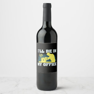 Holzarbeiter-Geschenk für Tischler Weinetikett