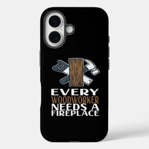 Holzarbeiter Holzarbeiten Geschenk iPhone 16 Hülle