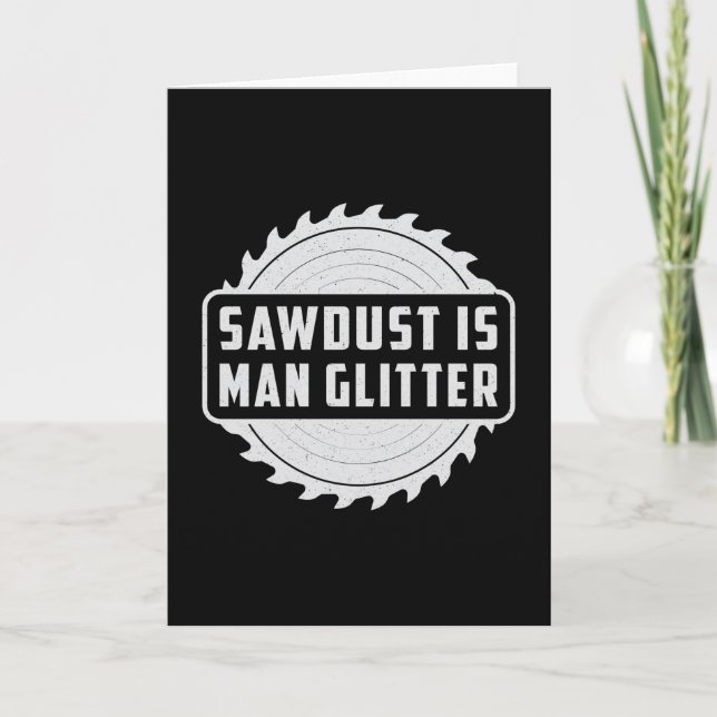 Holzarbeiter Holzschnitzer Holzbearbeitung Geschen Karte (Vorderseite)