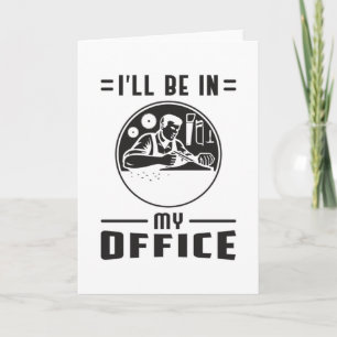 Holzarbeiter Säge Holzbearbeitungsmaschine Funny G Karte