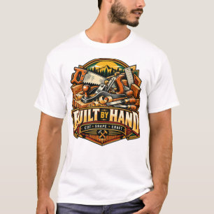 Holzarbeiter Tischler Handsäge Werkzeuge Von Hand  T-Shirt