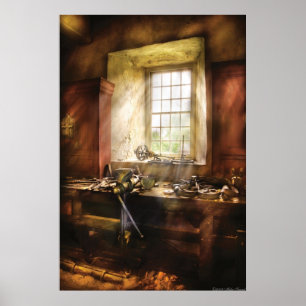 Holzarbeiter - Viele alte Werkzeuge Poster