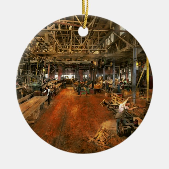 Holzarbeiter - Vorstand Stiff 1905 Keramik Ornament (Vorne)