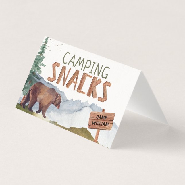 Holzbär - Hölzerne Snacks Schildkartentablett (Rückseite)