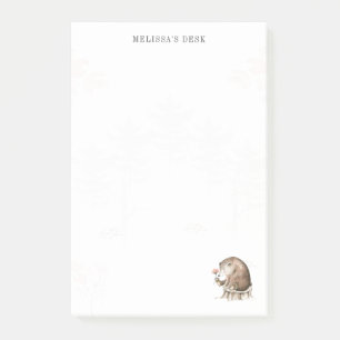 Holzbär Moderne, stilvolle Wasserfarbe Post-it Klebezettel