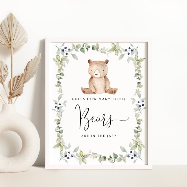 Holzbärchen schätzen, wie viele Teddybären Poster (Von Creator hochgeladen)