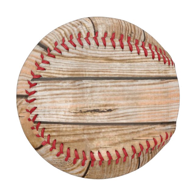 Holzbaseball Baseball (Vorderseite Links)