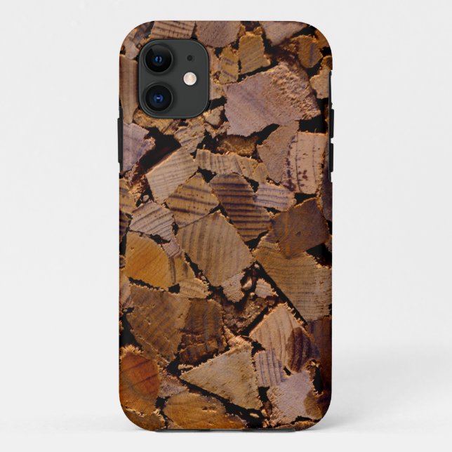 Holzbaumholz rustikales Holzbaumholzmuster Case-Mate iPhone Hülle (Rückseite)