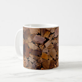 Holzbaumholz rustikales Holzbaumholzmuster Kaffeetasse