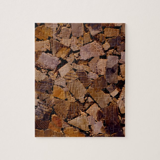 Holzbaumholz rustikales Holzbaumholzmuster Puzzle (Vertikal)