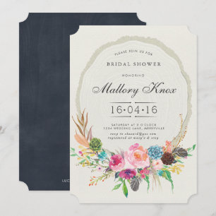 Holzbaumring Bridal Dusche Einladung
