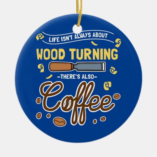 Holzbauweise Keramik Ornament (Vorne)