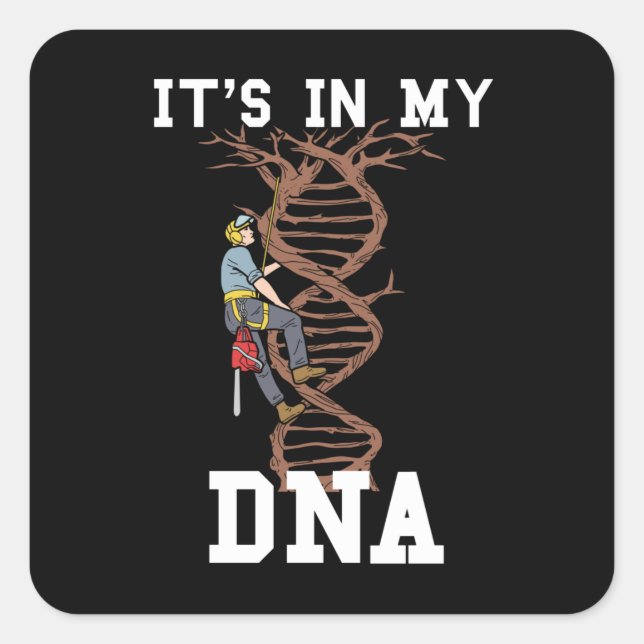 Holzbearbeiter Männer Lumberjack Geschenke Arboris Quadratischer Aufkleber (Vorderseite)