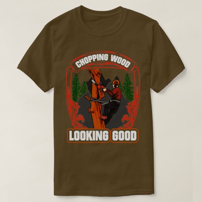 Holzbearbeitung Holz aussehen gut Lumberjack1 T-Shirt (Design vorne)