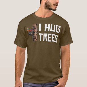 Holzbearbeitung ich drücke Bäume Lumberjack T-Shirt