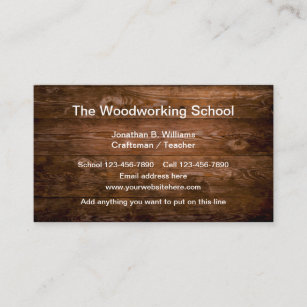 Holzbearbeitungs-Schule Visitenkarte