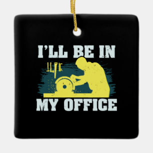 Holzbearbeitungs-Tischlergeschenk Keramikornament