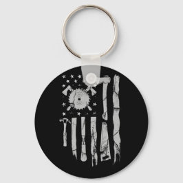 Holzbearbeitungsmaschine für amerikanische Fahne Schlüsselanhänger