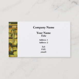 Holzbearbeitungswerkzeuge Visitenkarte