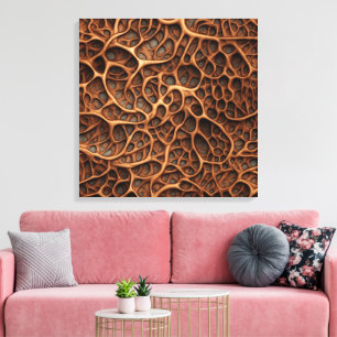 Holzbildhauerei-Leinwandkunst Leinwanddruck